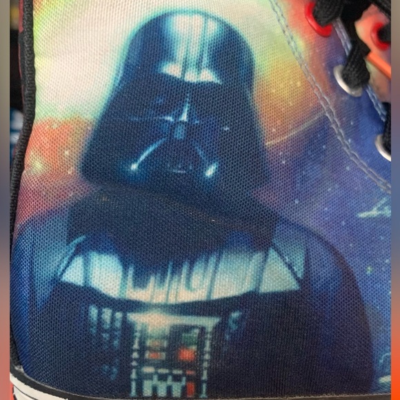 Star Wars Skechers Kid’s Darth Vader Jagged Starfleet high tops sneakers - Picture 4 of 8